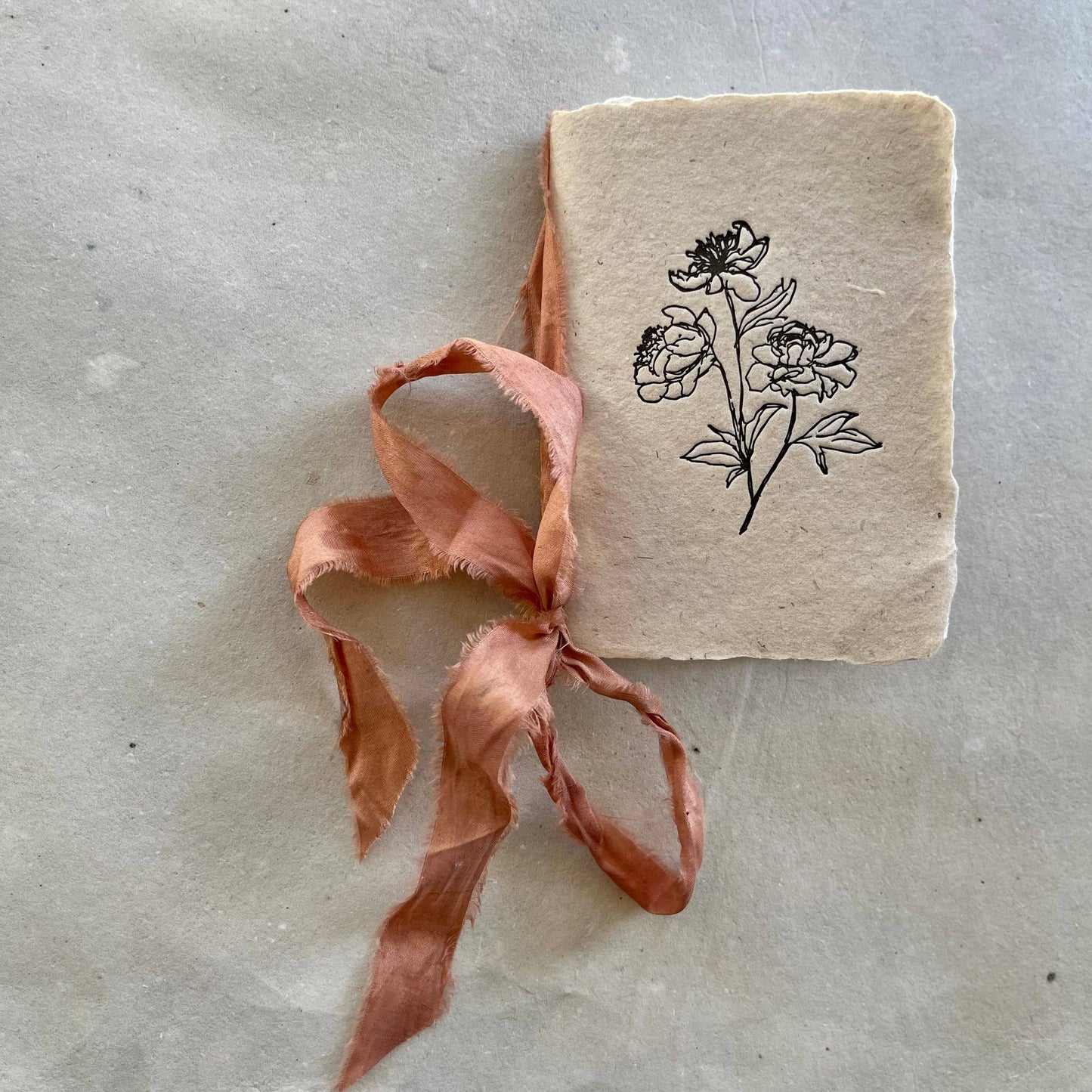 Handmade Ribbon Mini Journal