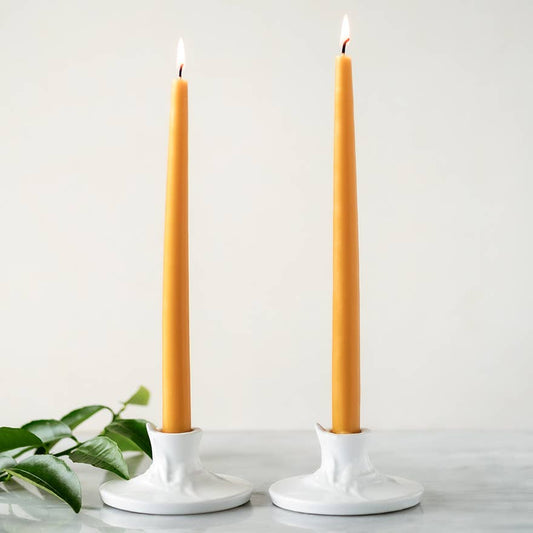 Beeswax Taper Candlestick (Set of Two)