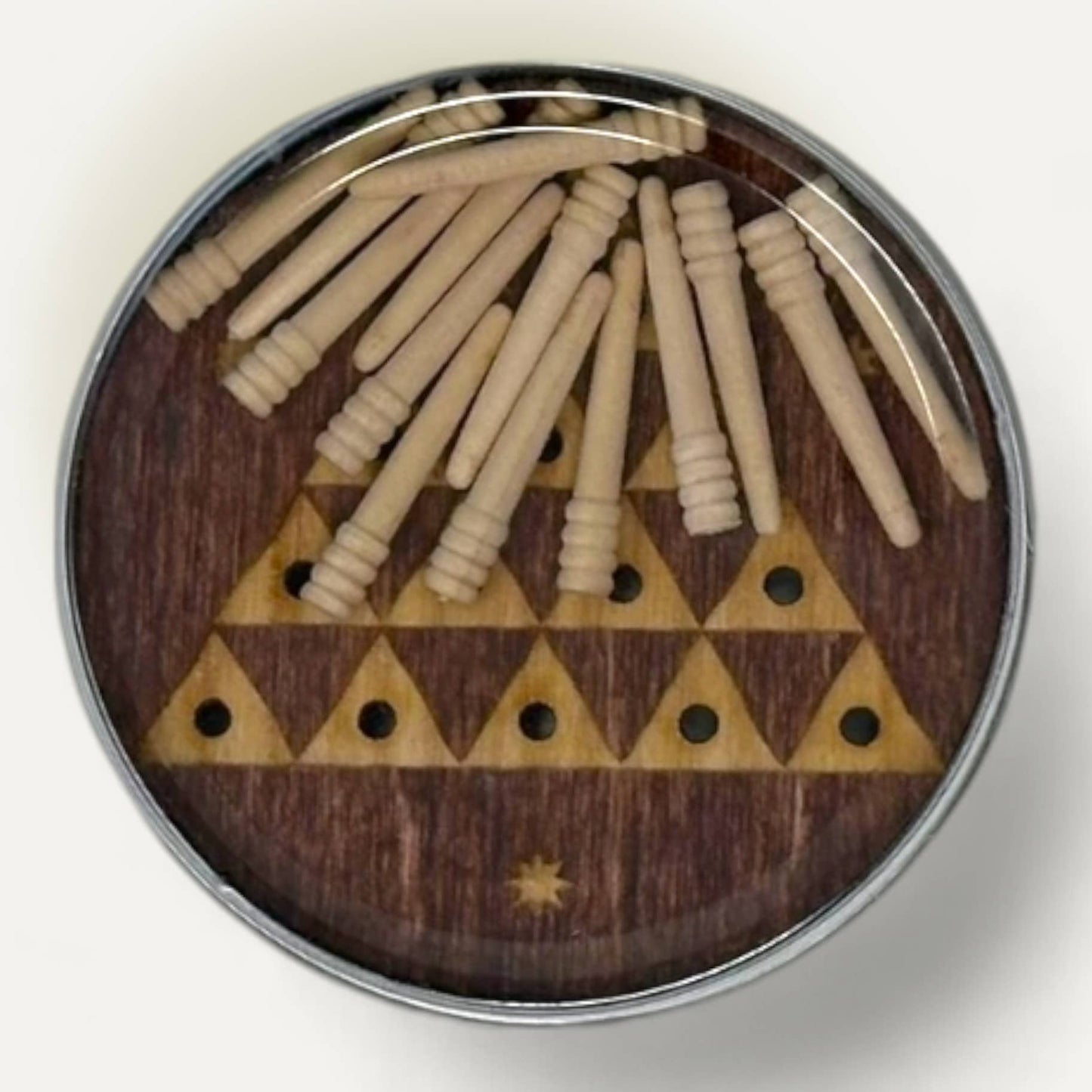 Peg Solitaire Round Game Tin