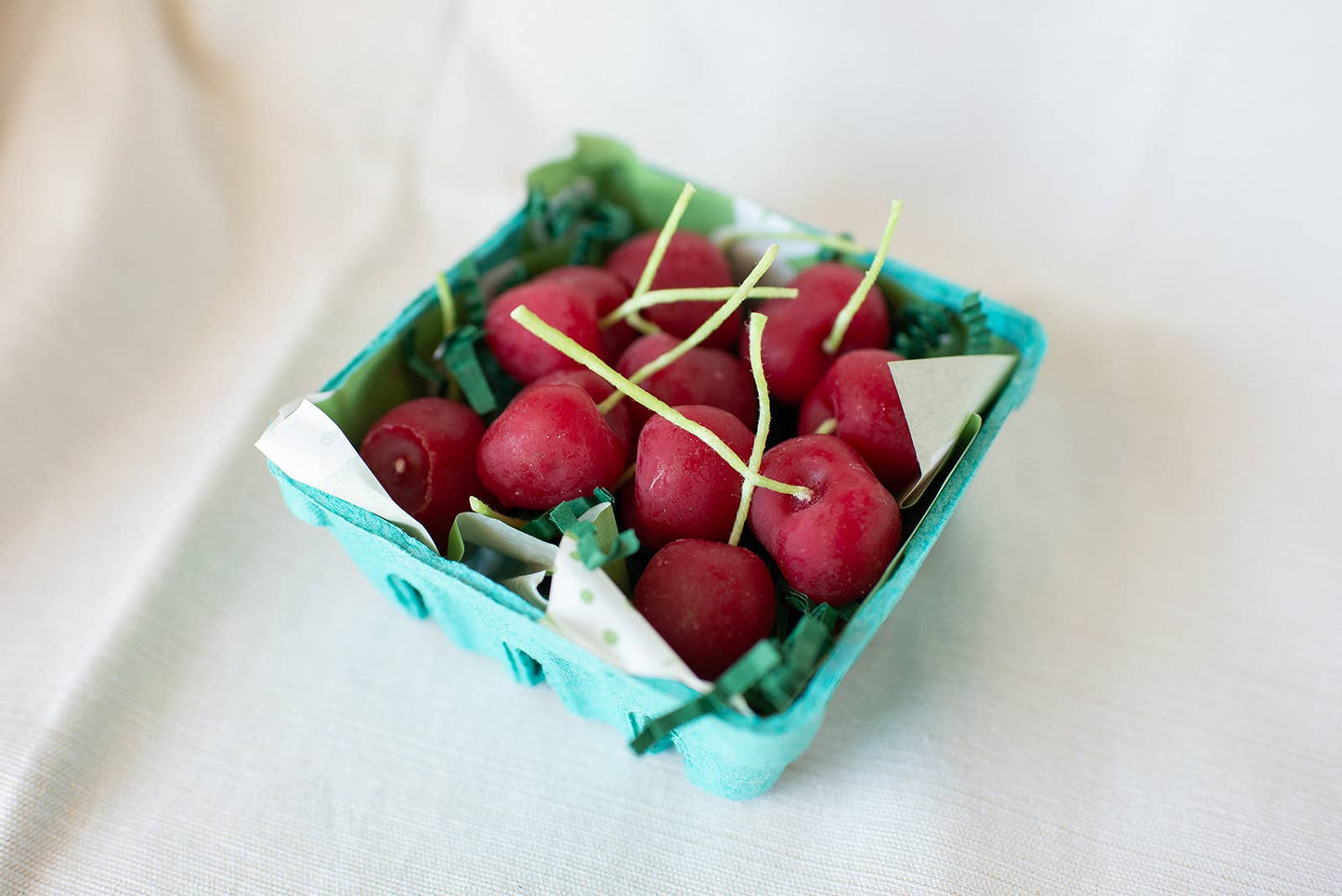 Cherry Beeswax Birthday Candles