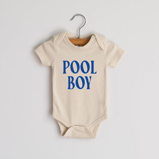 Pool Boy Cream Baby Bodysuit