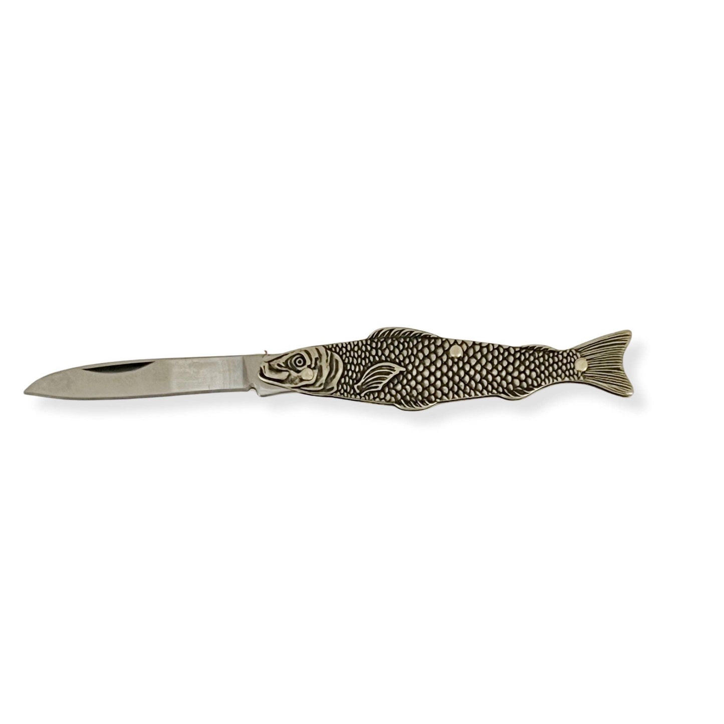 Brass Fish Pocket Knife