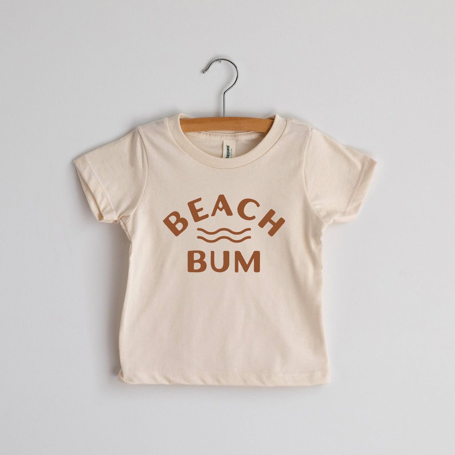 Beach Bum Kids Tee in Camel Ink