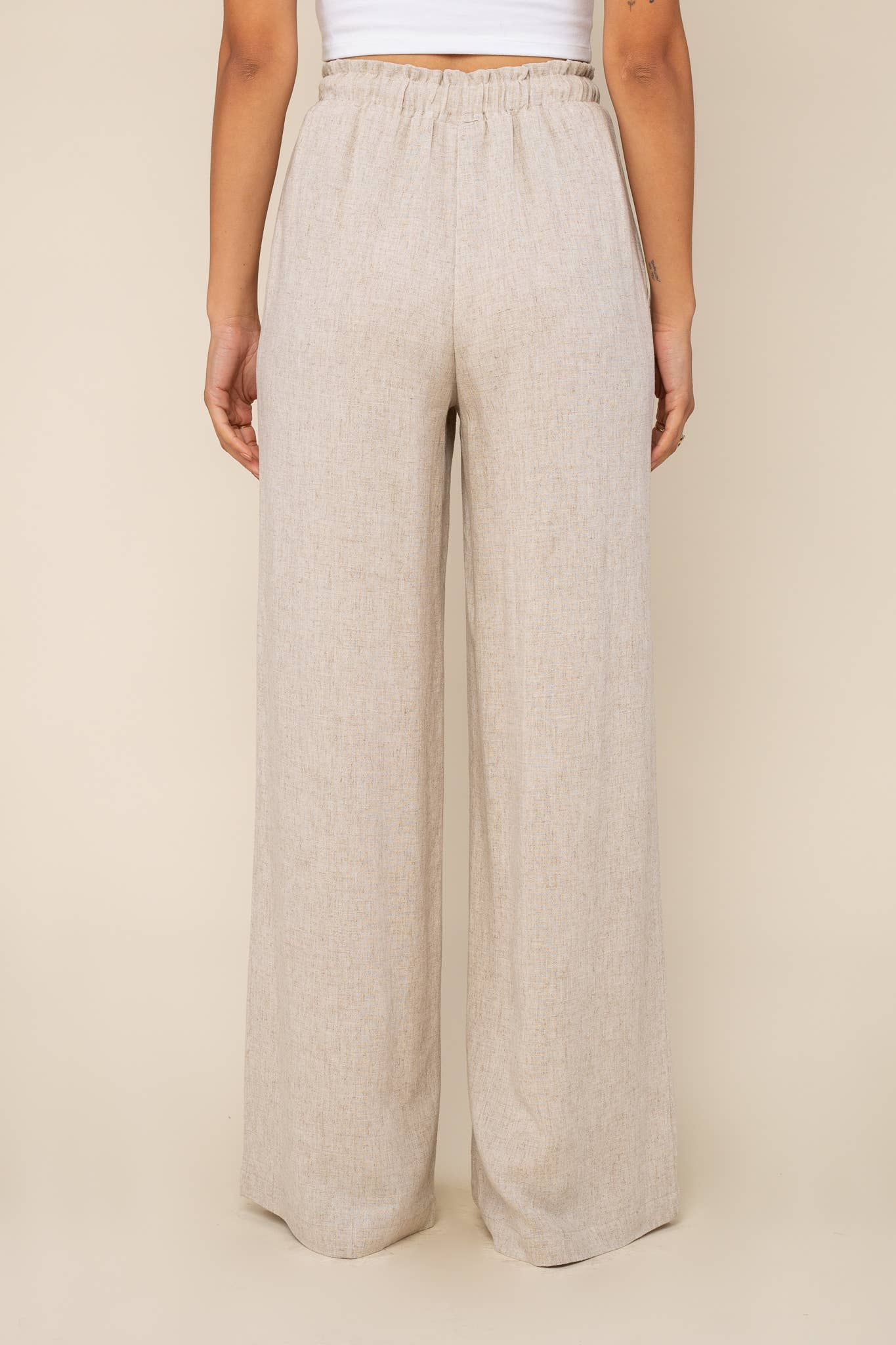 Wide Leg Linen Pant