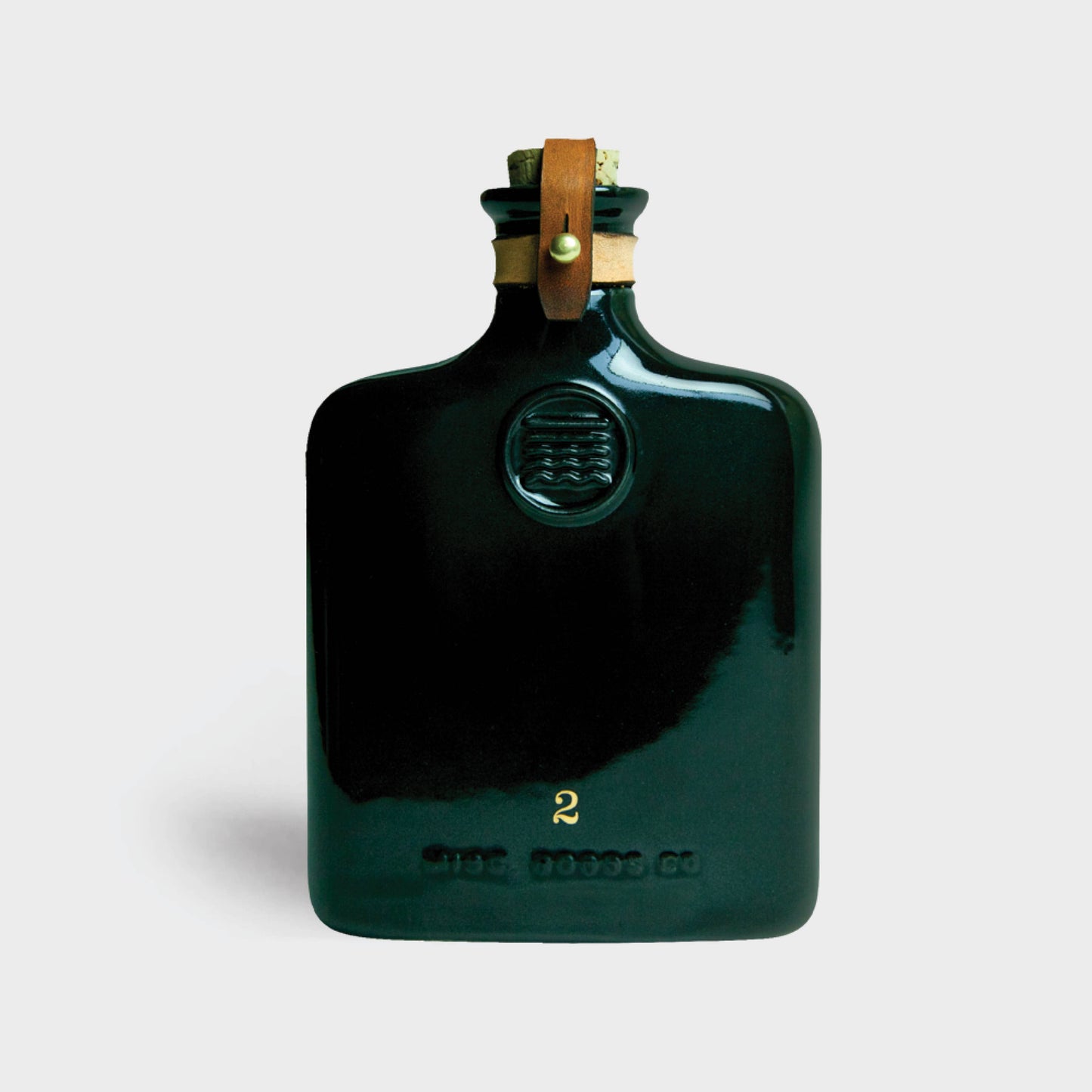 Black Ceramic Flask