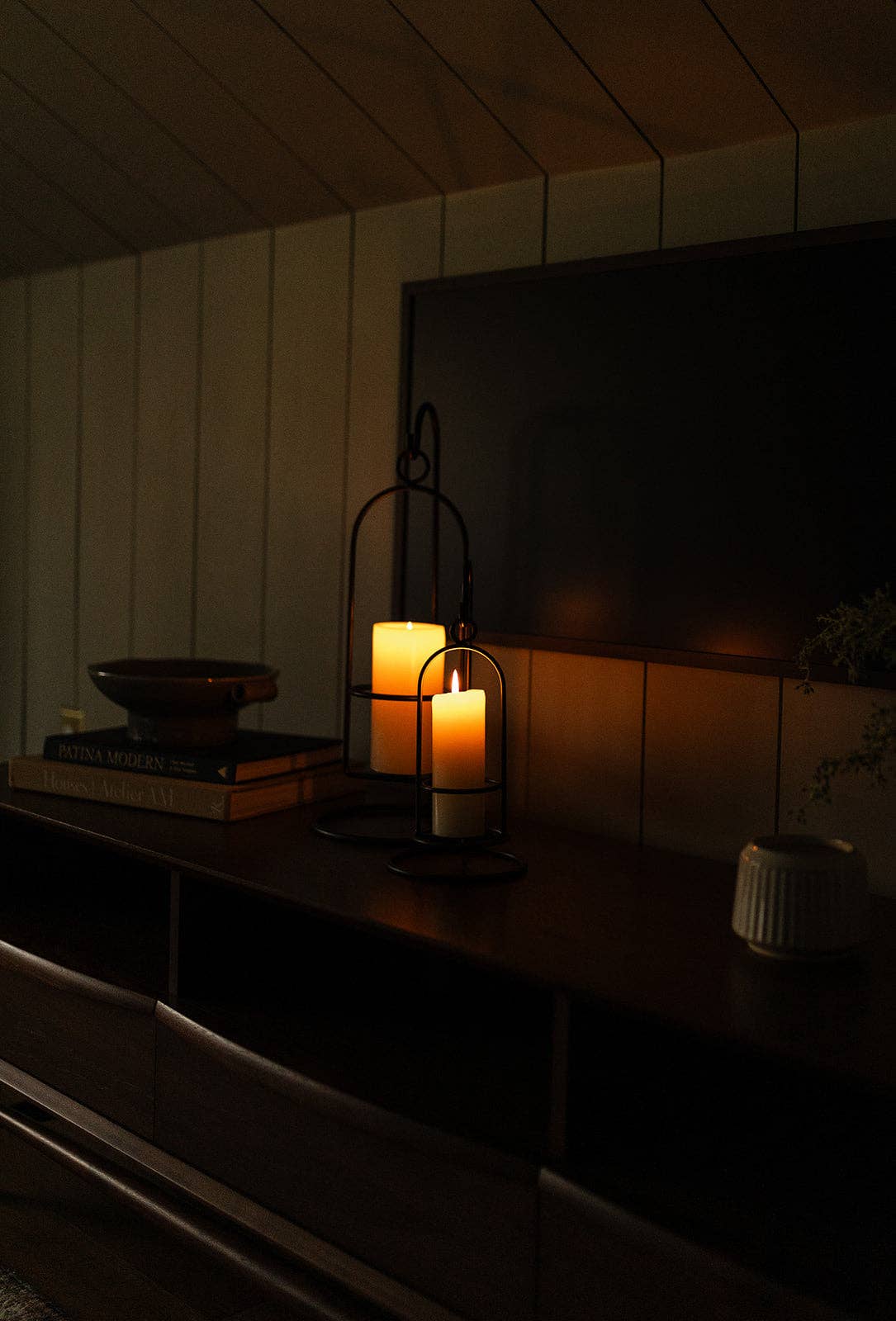 Candle Holder w/ Hanging Hook