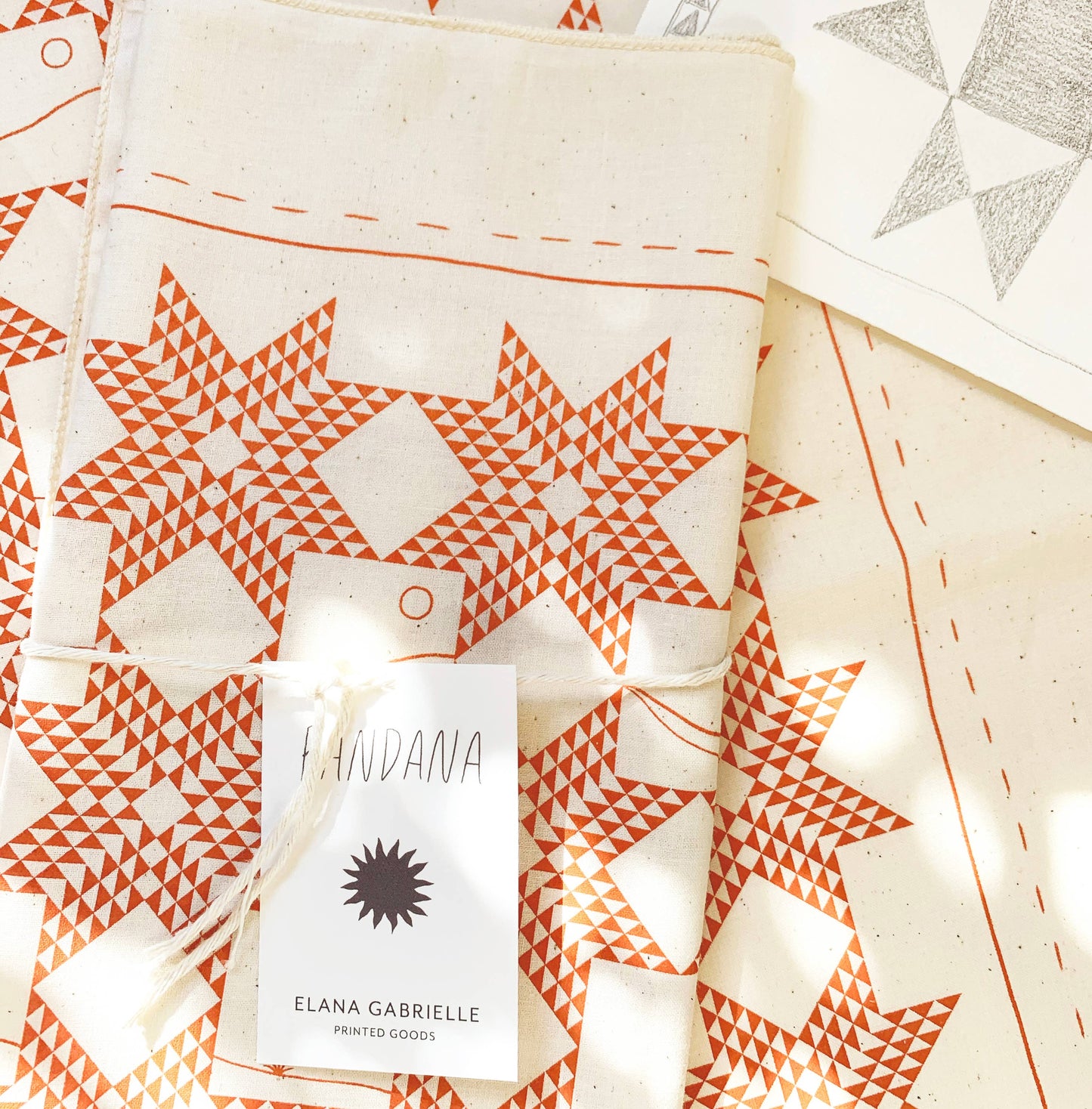 Geometric Star Quilt Bandana