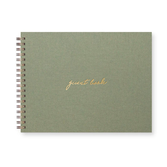 Linen-Textured Guest Book