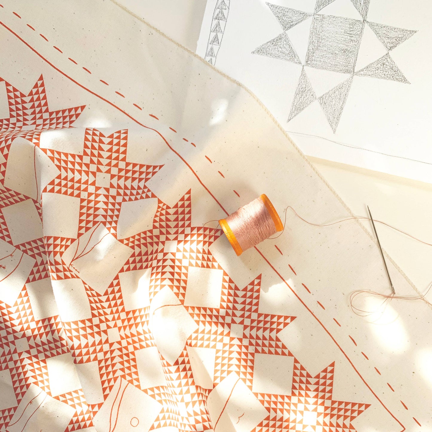 Geometric Star Quilt Bandana