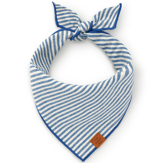 Blue Stripe Dog Bandana