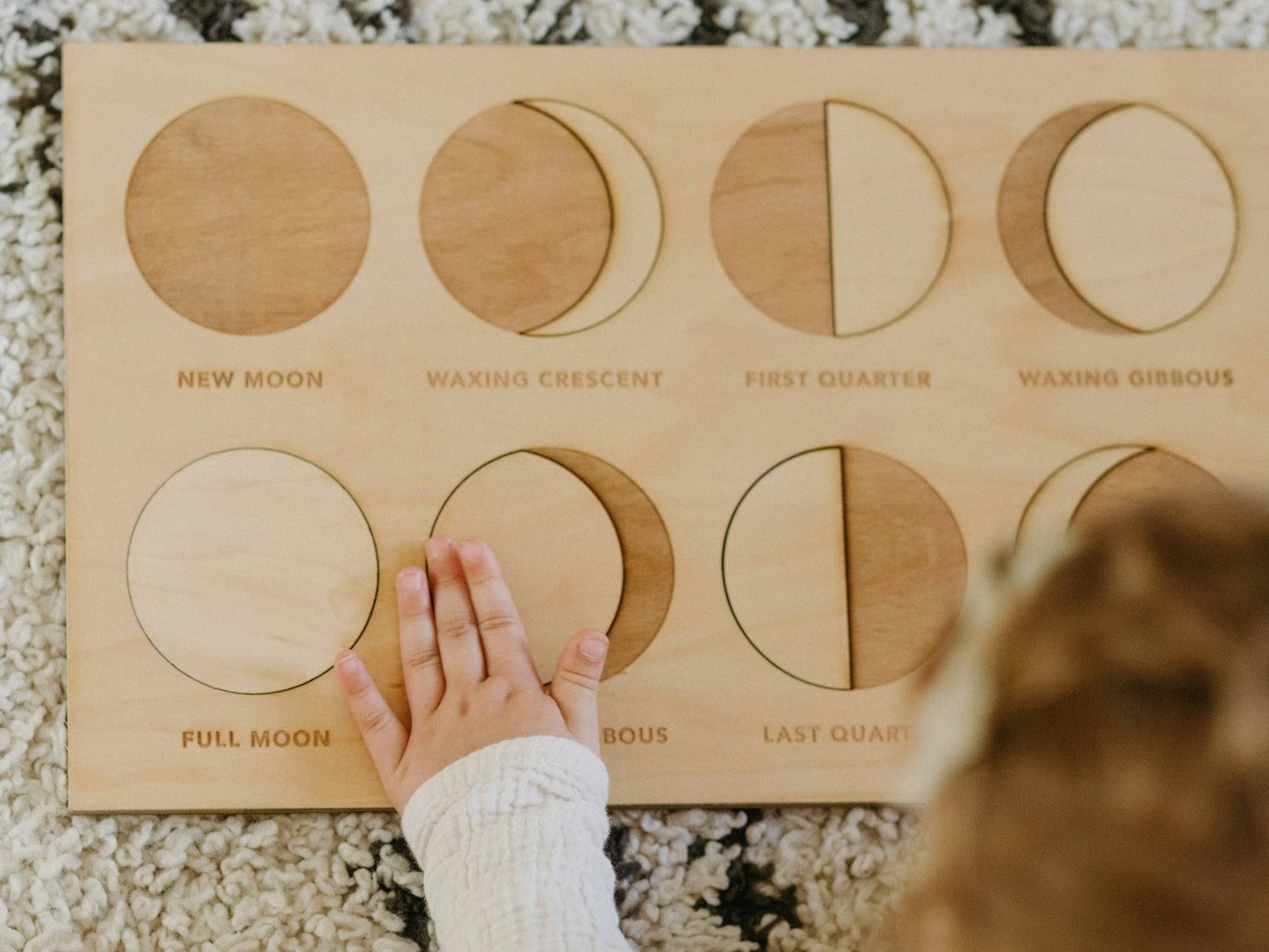 Wooden Moon Phase Puzzle