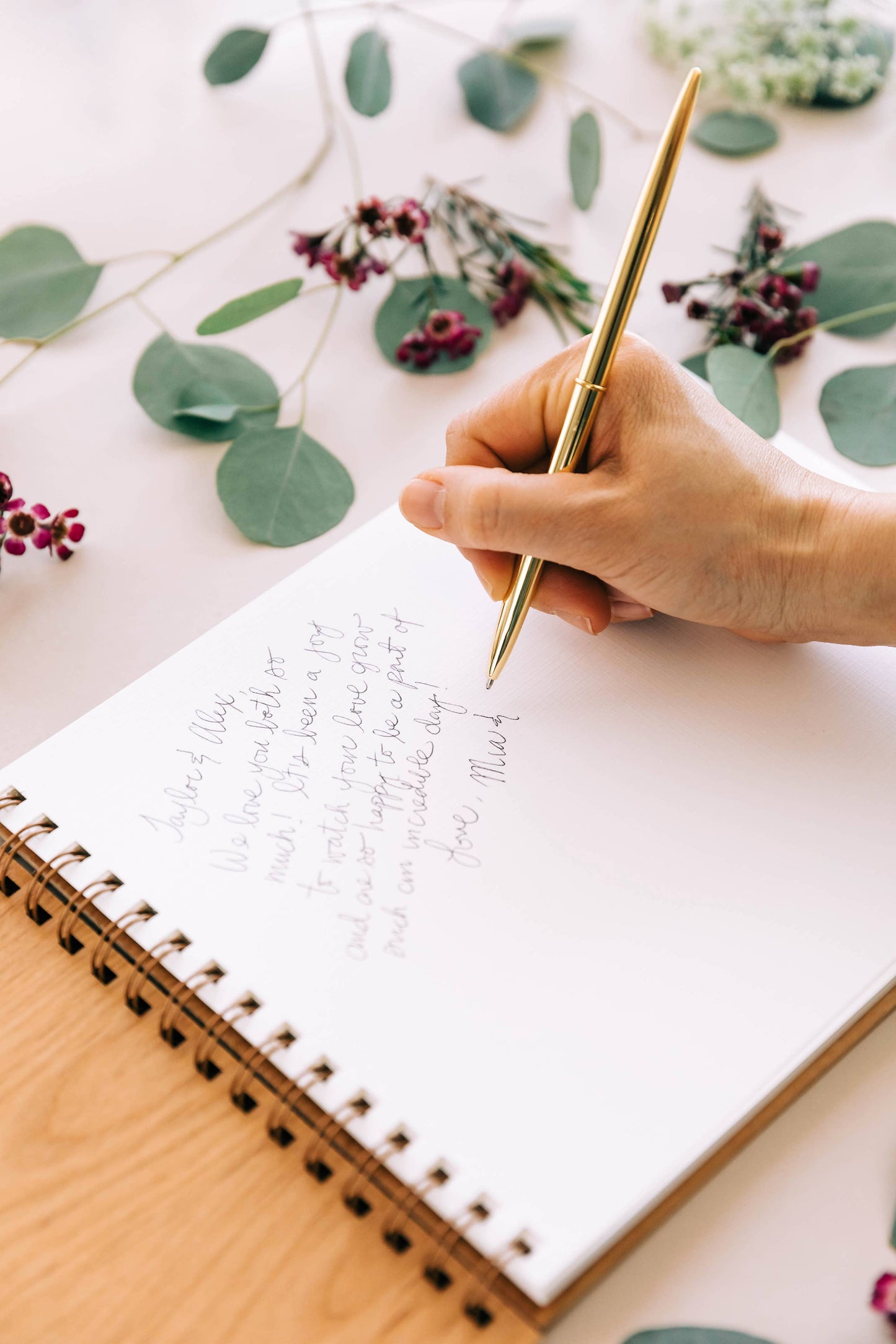 Ever After Wood Guest Book