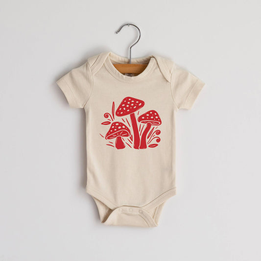 Mushroom Baby Bodysuit