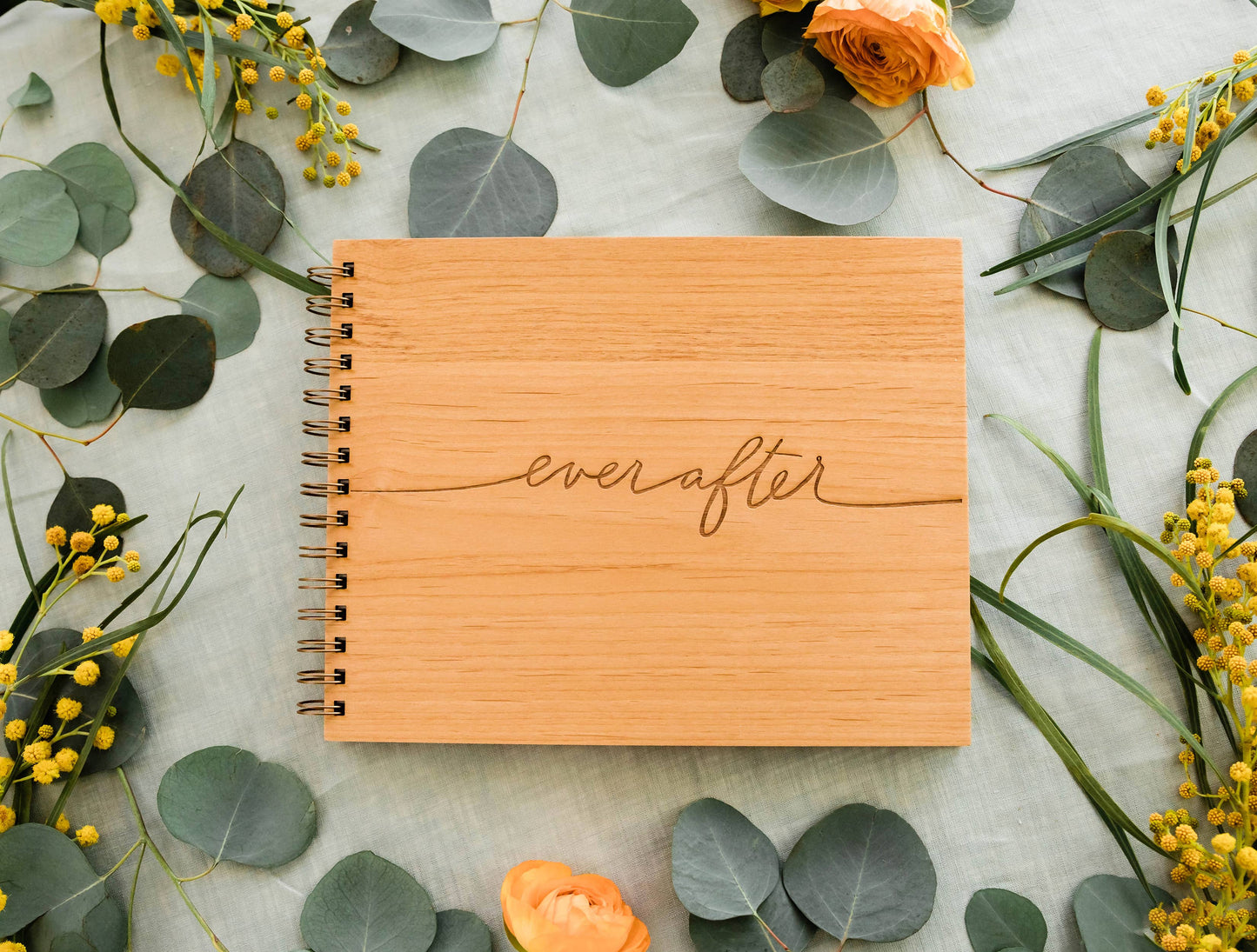 Ever After Wood Guest Book