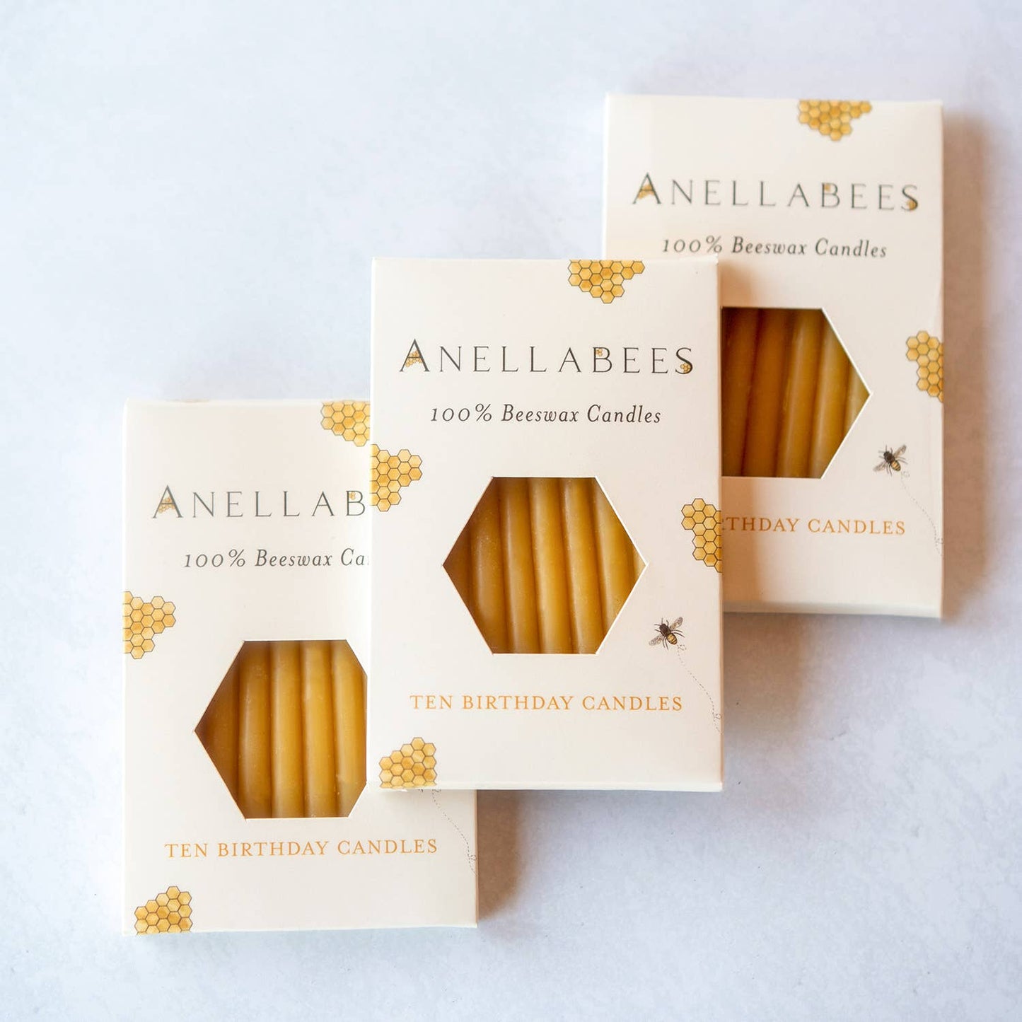 Beeswax Birthday Candles (Set of 10)