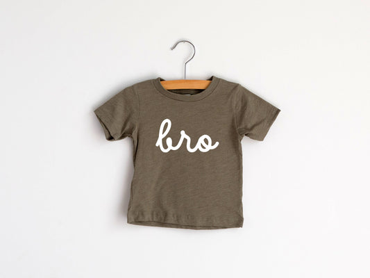 Olive Bro Script Baby & Kids Tee