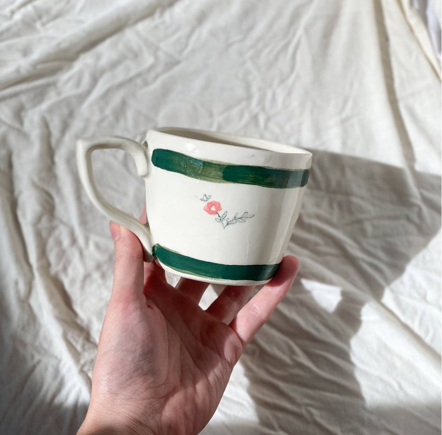 Cornflower Hand-painted Mug