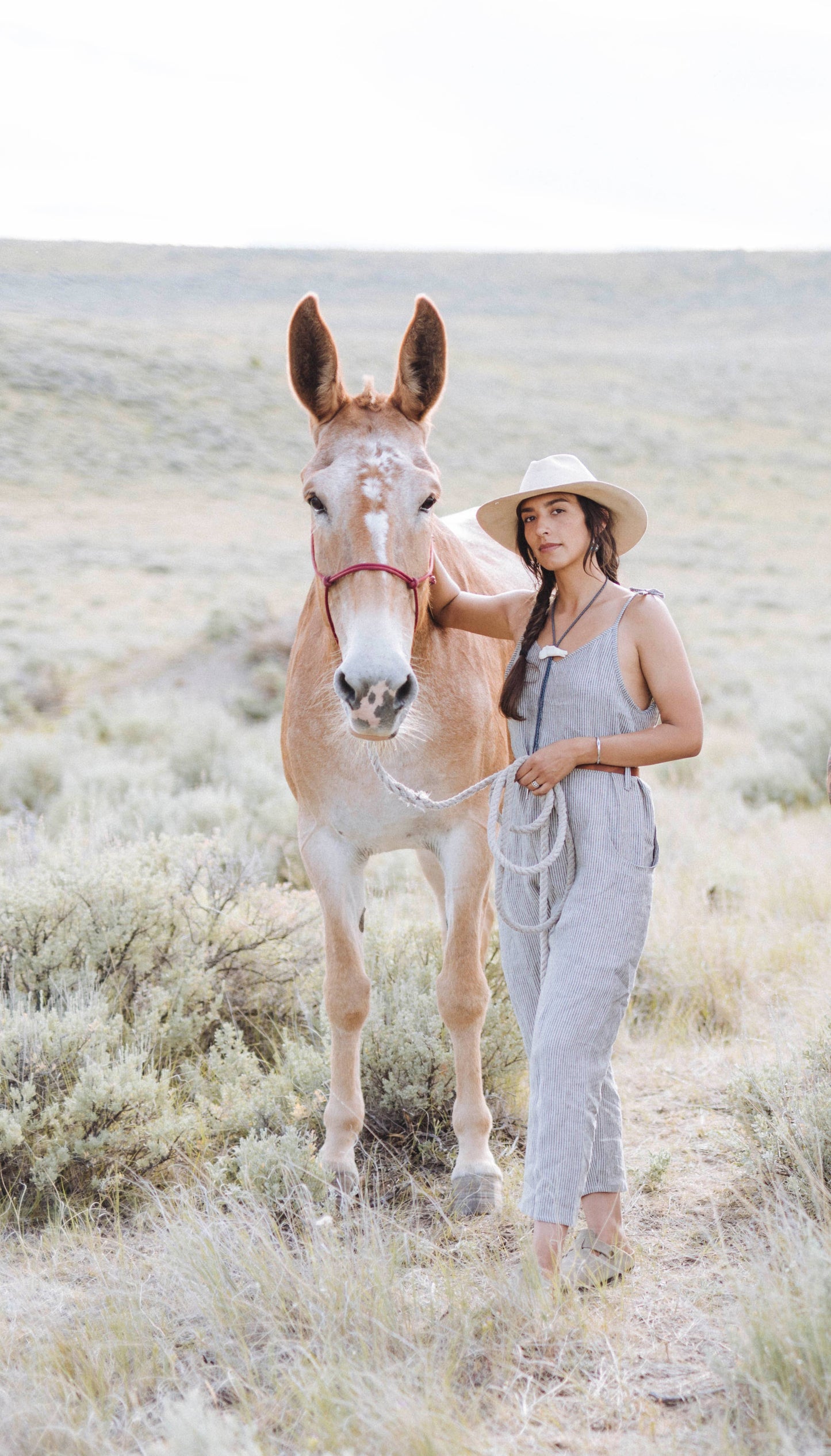 Tiny Stripes Jumpsuit + Leather Belt