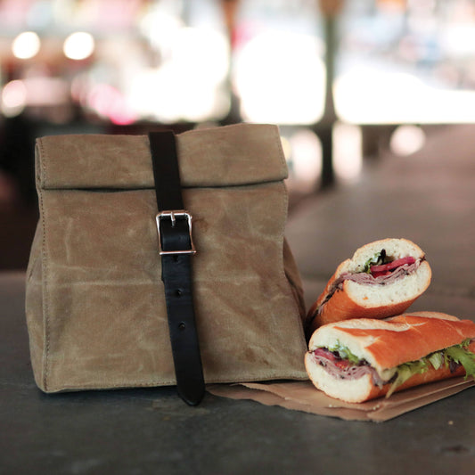 Waxed Canvas Lunch Tote