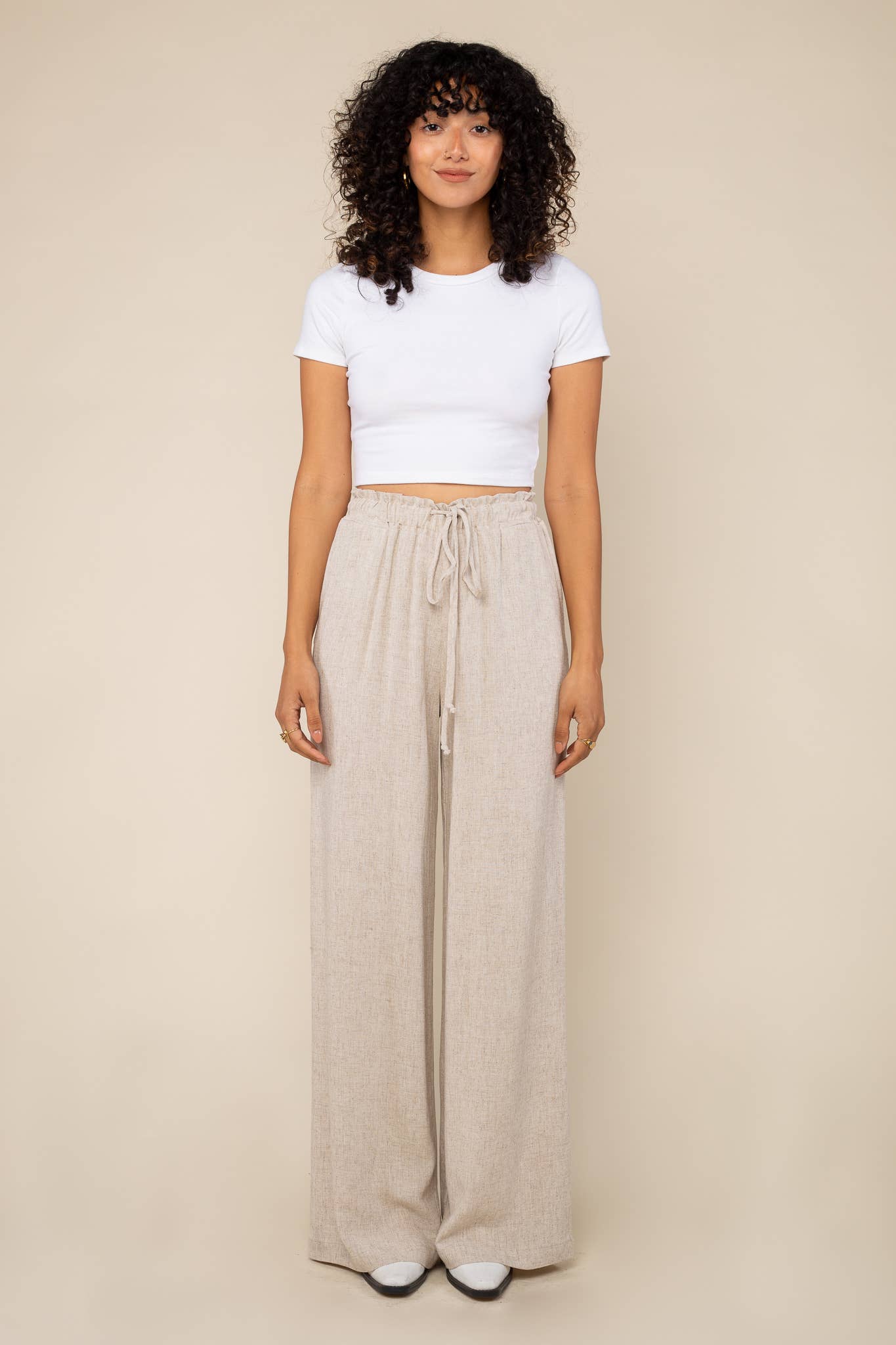 Wide Leg Linen Pant