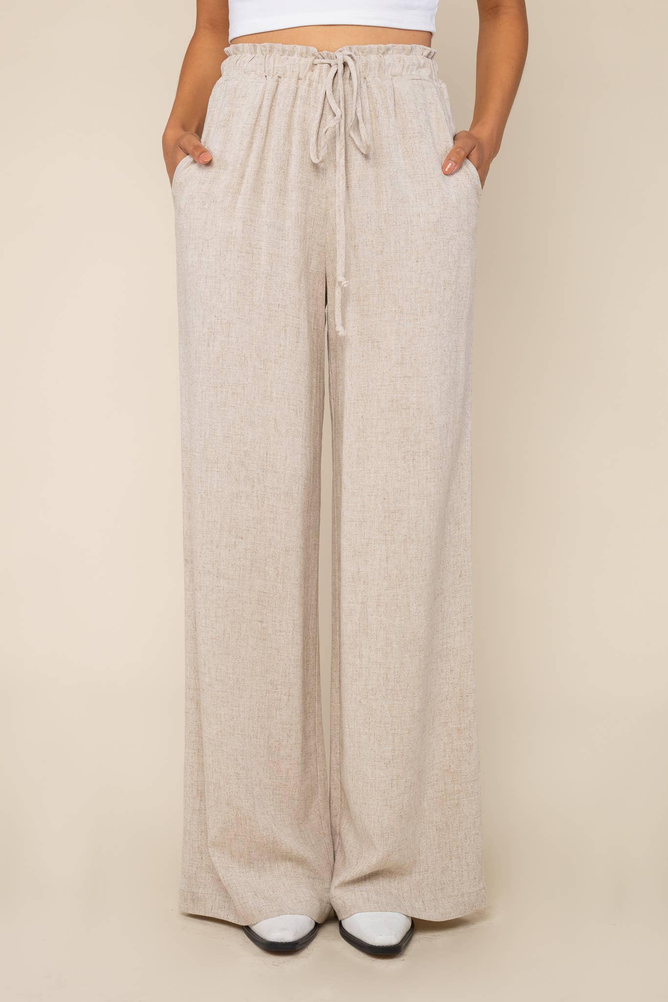 Wide Leg Linen Pant