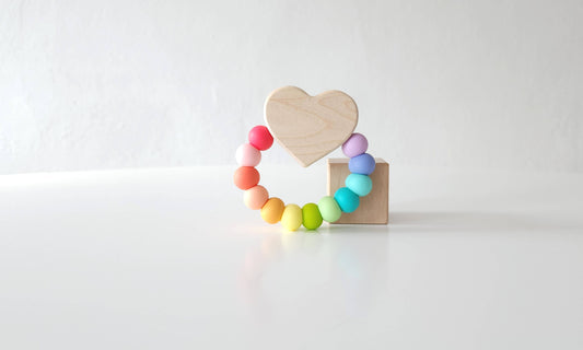 Heart Charm Teething Toy