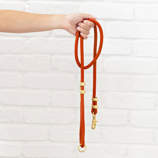 Orange Marine Rope Dog Leash