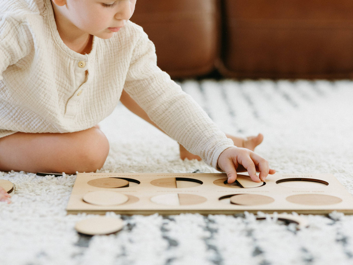 Wooden Moon Phase Puzzle