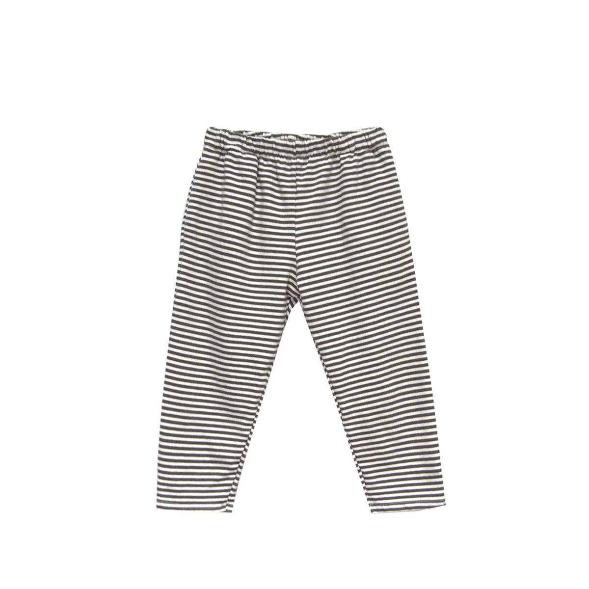 Green Stripe French Terry Charlie Pant 