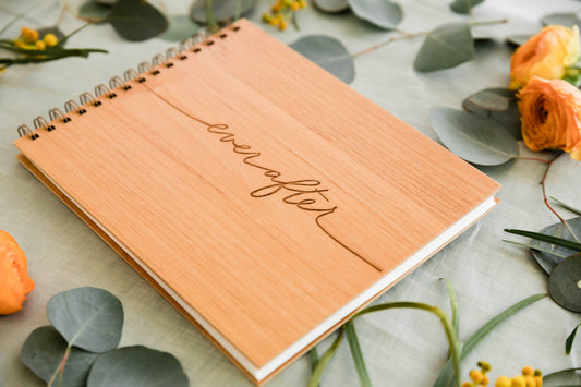 Ever After Wood Guest Book