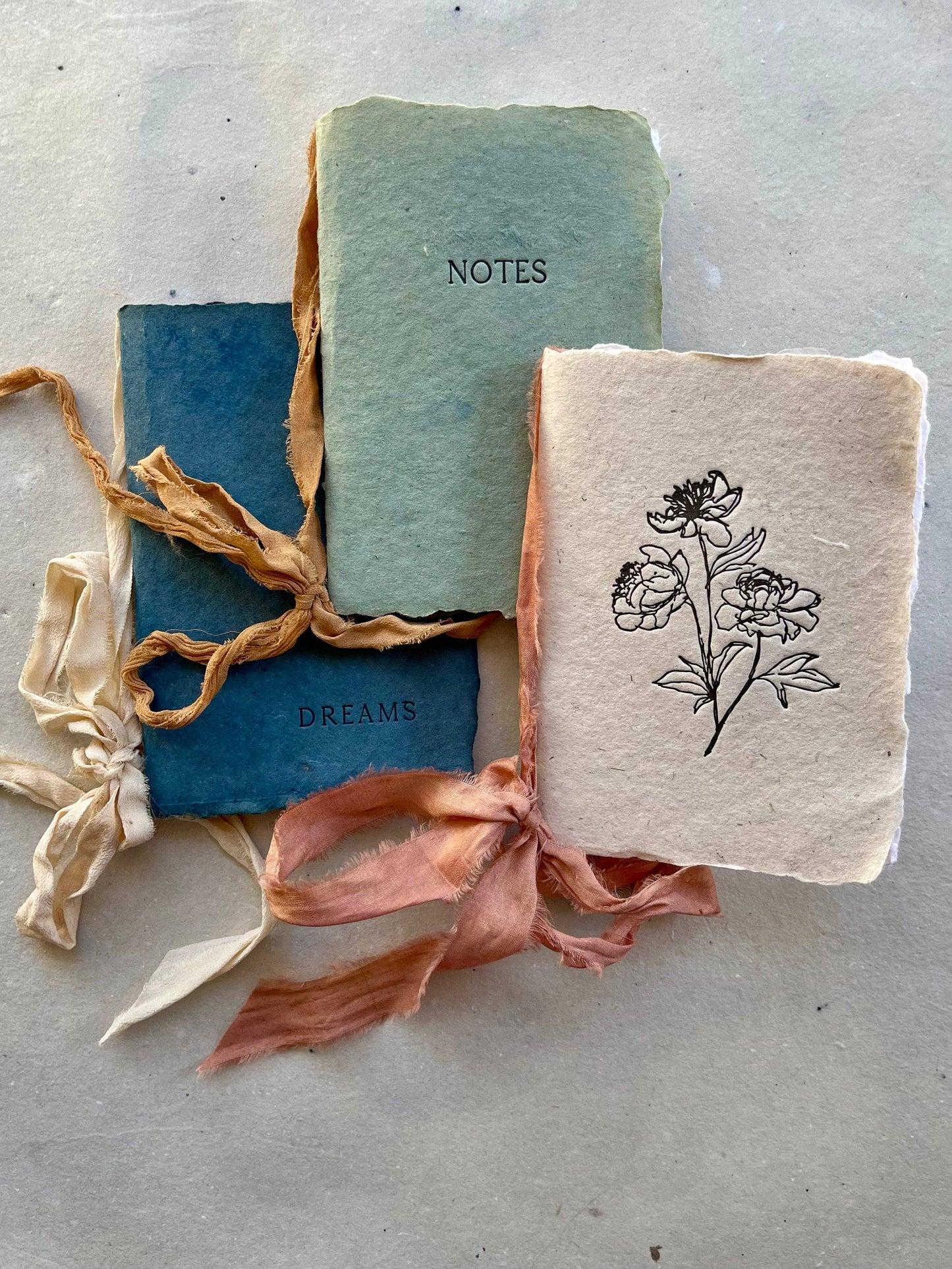 Handmade Ribbon Mini Journal