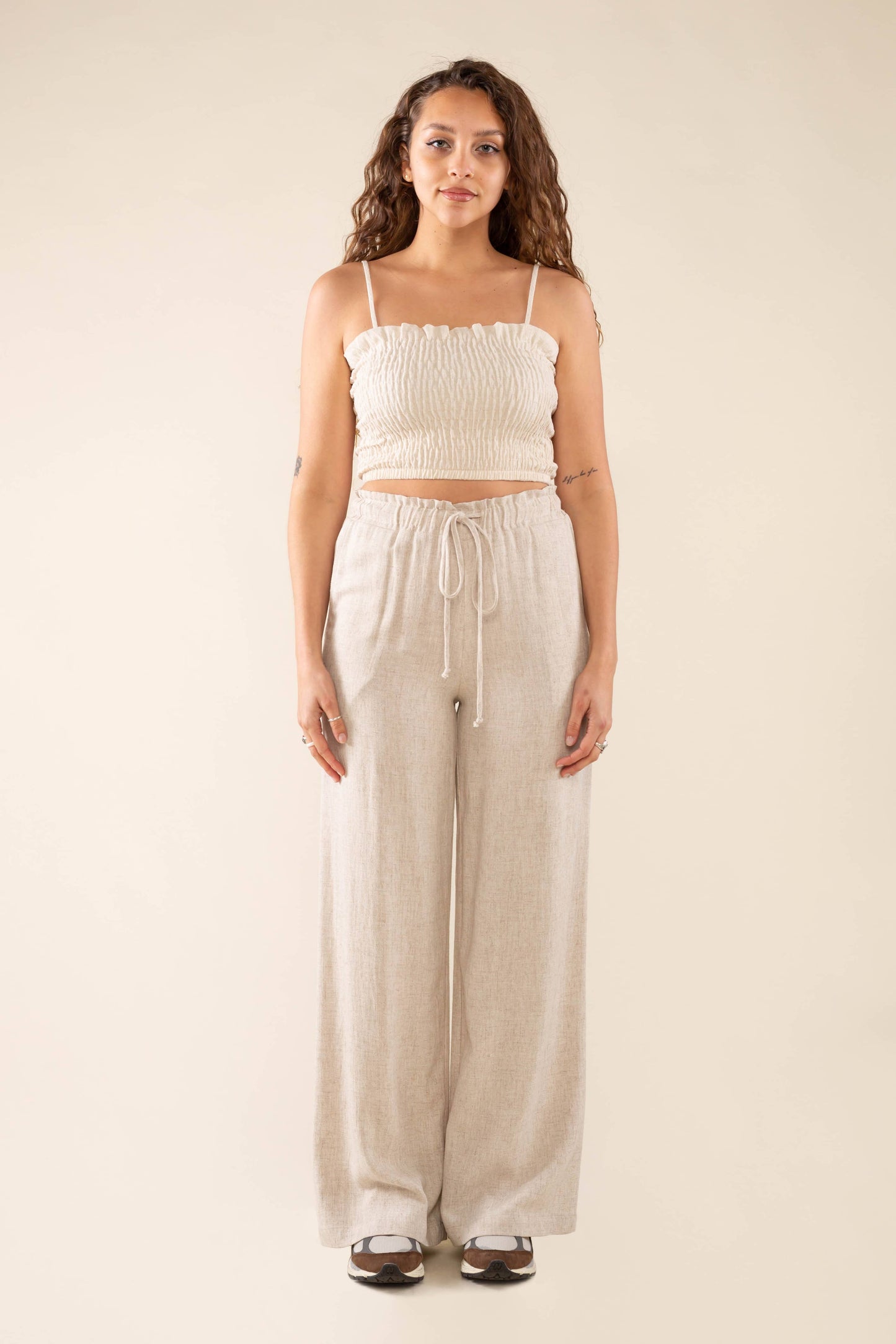 Wide Leg Linen Pant