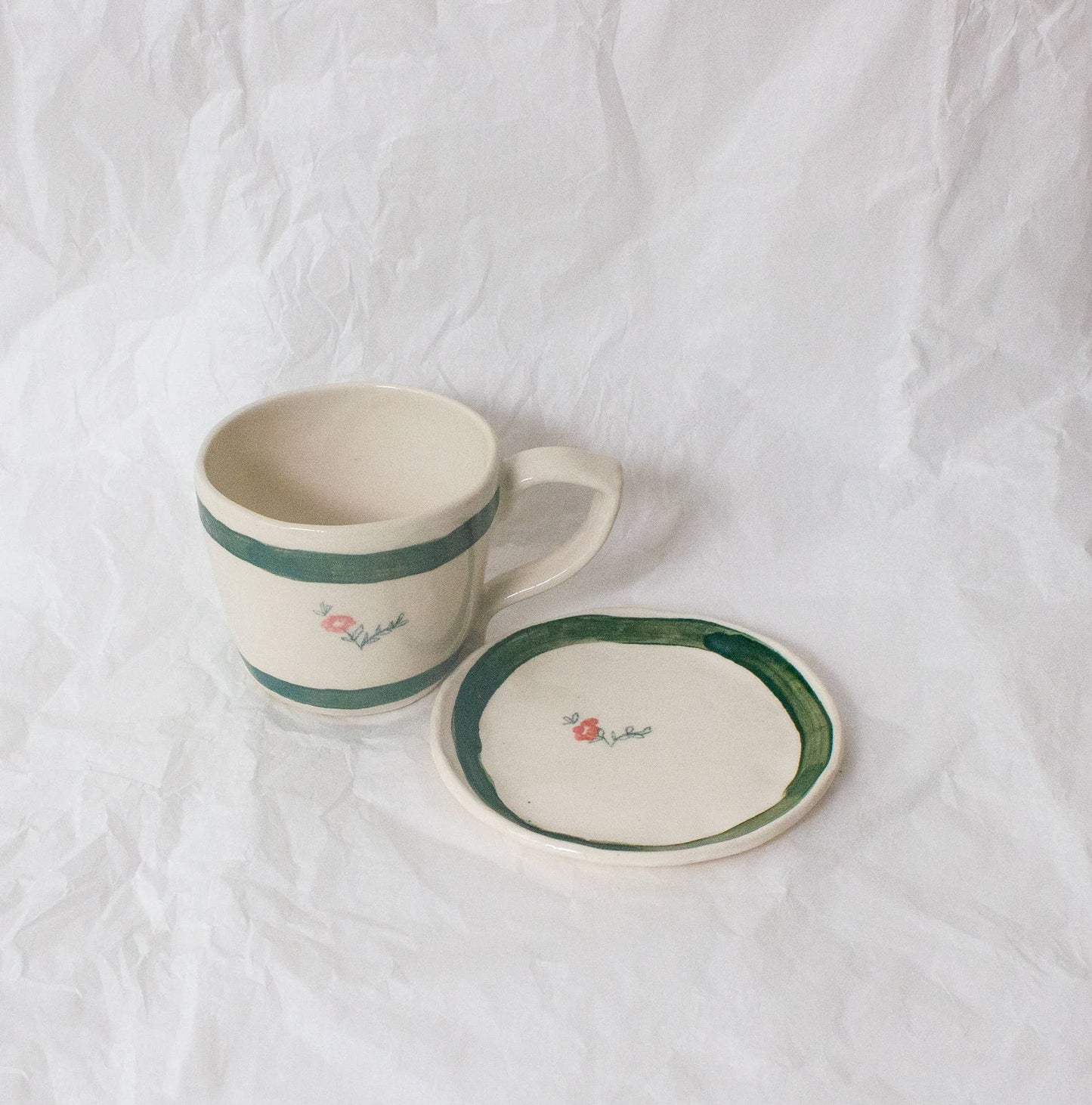 Cornflower Hand-painted Mug